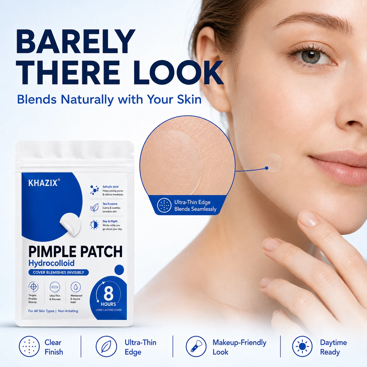 360pcs Invisible Round Hydrocolloid Patches. Conceal Acne Marks, Pits and Blemishes to Unify Skin Tone.