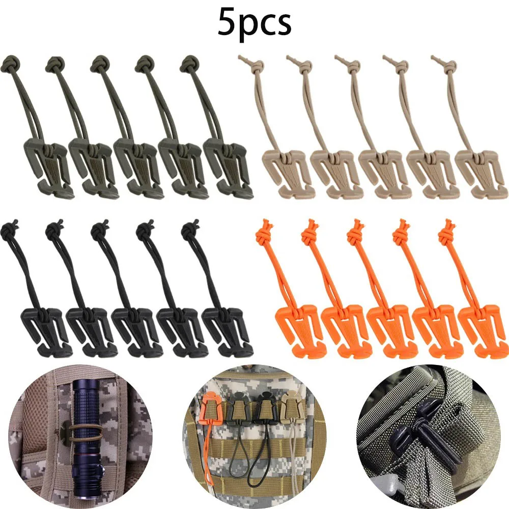 5 stücke im freien Taktische Dreieckige Schnalle mit Elastischen Karabiner Clips Nylon Camping Tasche Aufhänger Haken Klemme Seil Gurtband Schnalle
