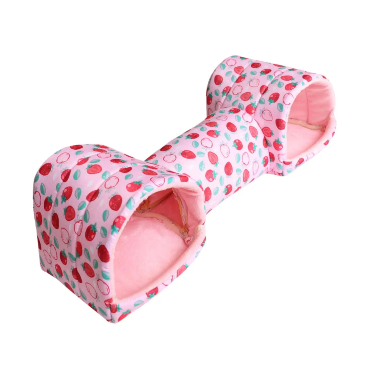 Hamster Tunnel Guinea Pigs Tunnel Hide Toy Washable Spacious Portable Play Toy Warm Habitat Cave Tube for Rats Hedgehog Mice