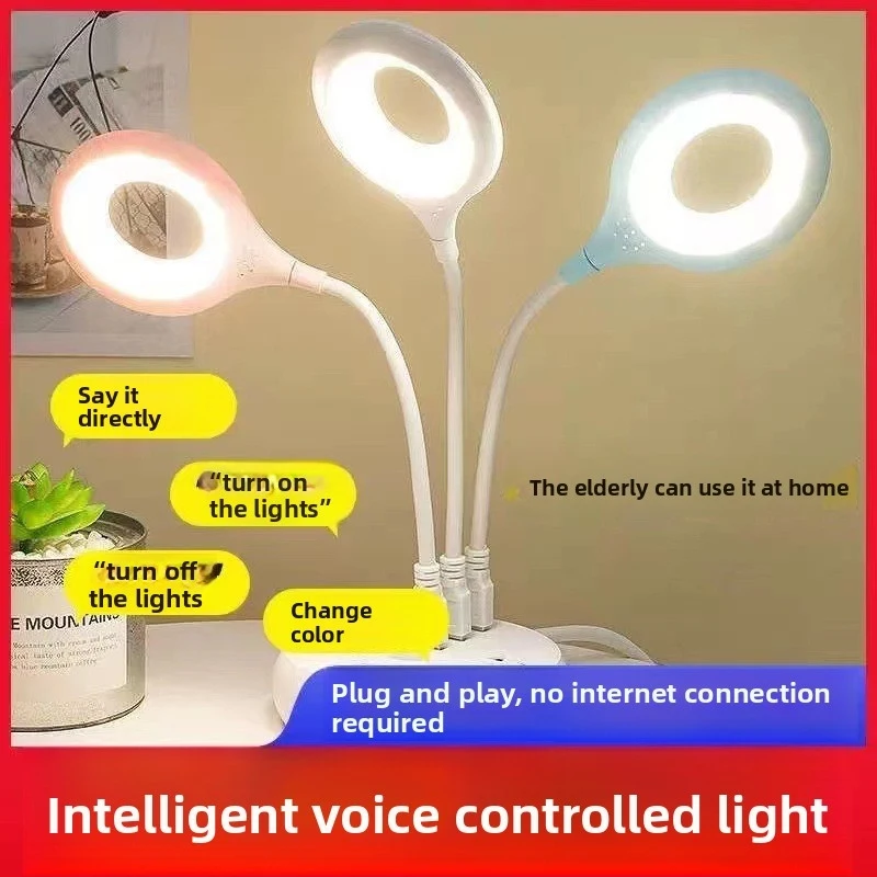 ShinyYing Moon Lamp 5-Pack, Voice Control RGB Color Changing USB Night Light with Timer Dimmable Bedroom Kids