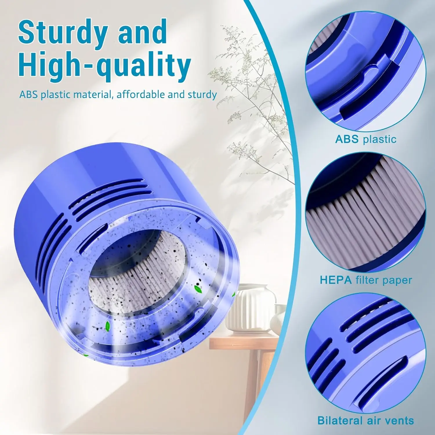 For Dyson V7 V8 SV10 SV11 Spare Parts Handhold Robot Vacuum Cleaner Front Rear Hepa Filter Home Accessories 967478-01