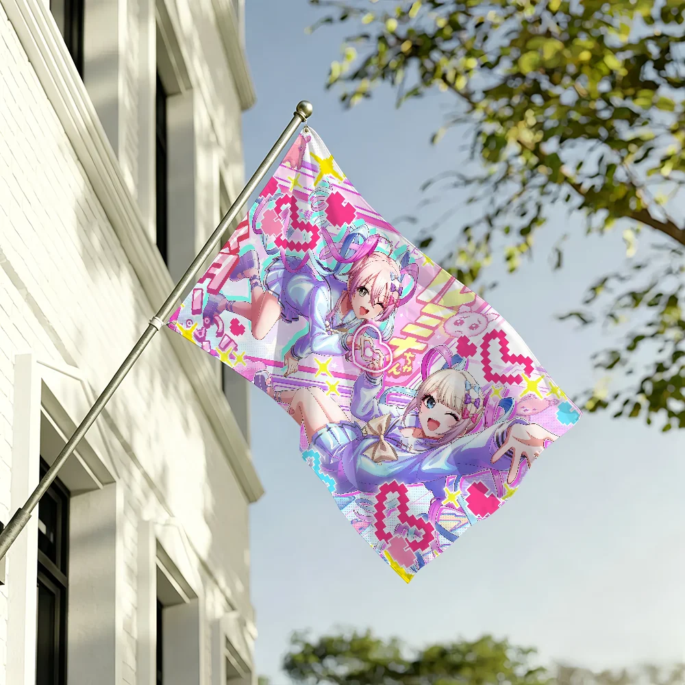 Game N-Needy Girl Overdose flag For Living Room Home Dorm Decor Wall Outdoor Camping Party Banner Gifts