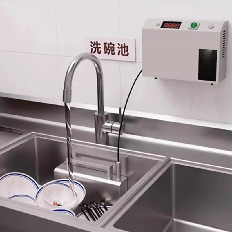 Automatic ultrasonic dishwasher for commercial canteens, restaurants, small ultrasonic restaurant sinks, external installation-f