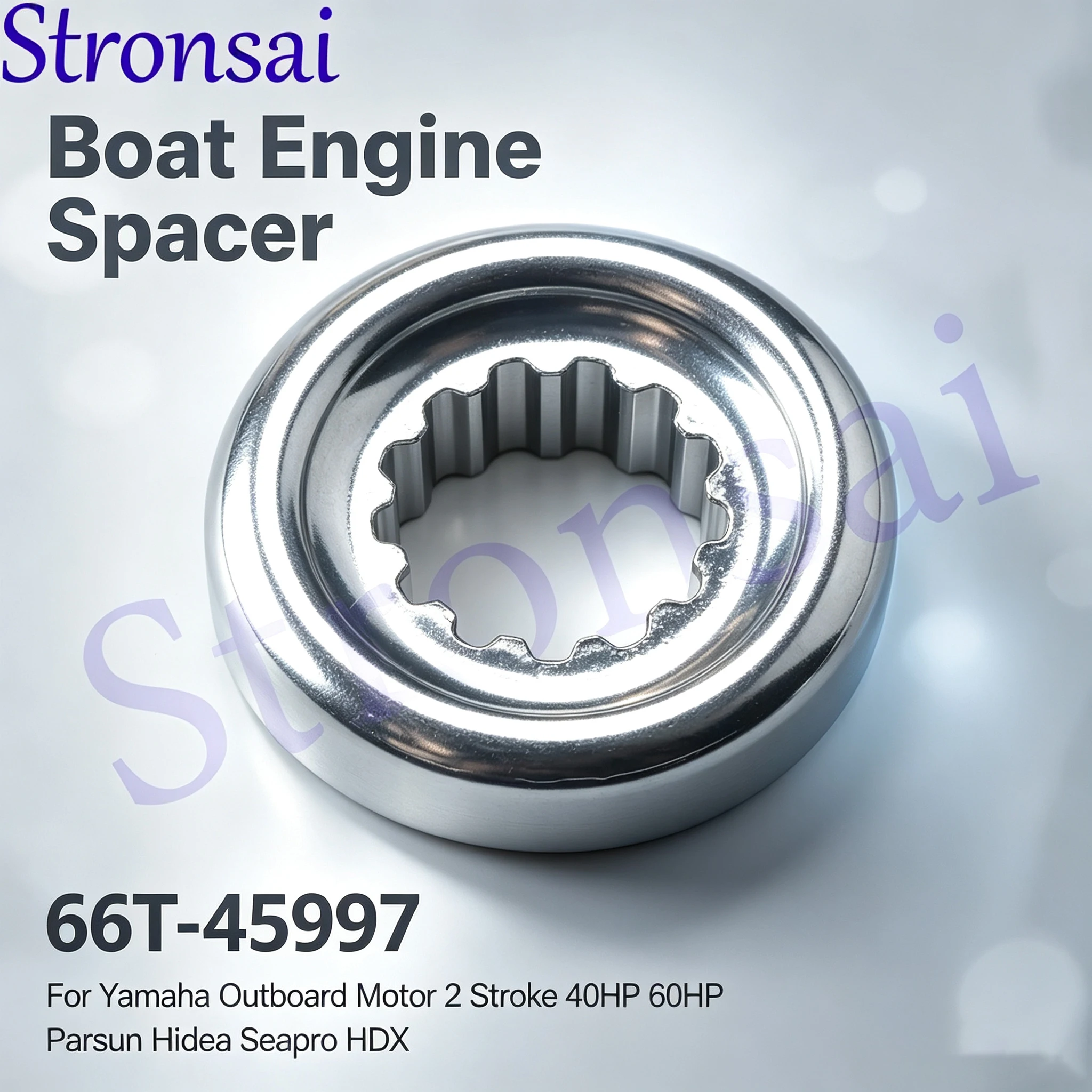Boat Engine Spacer 66T-45997 For Yamaha Outboard Motor 2 Stroke 4 Stroke 40HP 60HP Parsun Hidea Seapro HDX Engines
