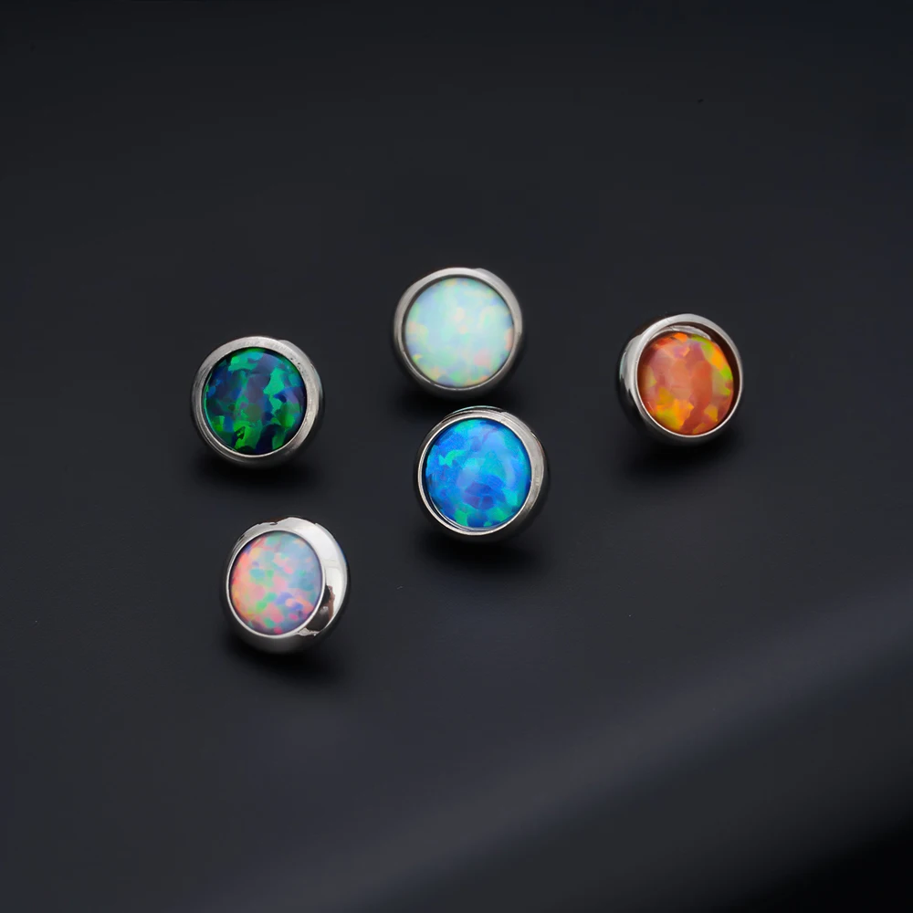 1Pcs G23 Titanium Microdermal Piercing Surface Internally Threaded Gem Ends Dermal Skin Diver Hide Medusa Piercing Body Jewelry - Image 4