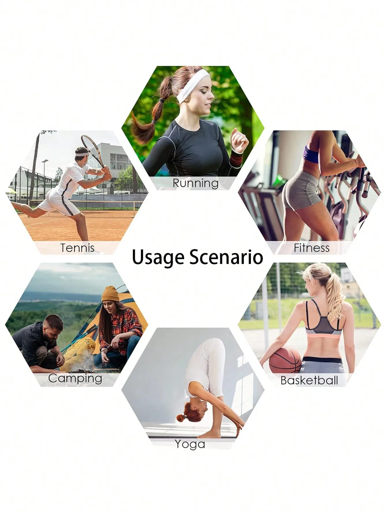 4 Stück 2 Zoll breite, schlichte Yoga-Sport-Stirnbänder für Damen, rutschfest, feuchtigkeitsableitend, dehnbar – Detail 4