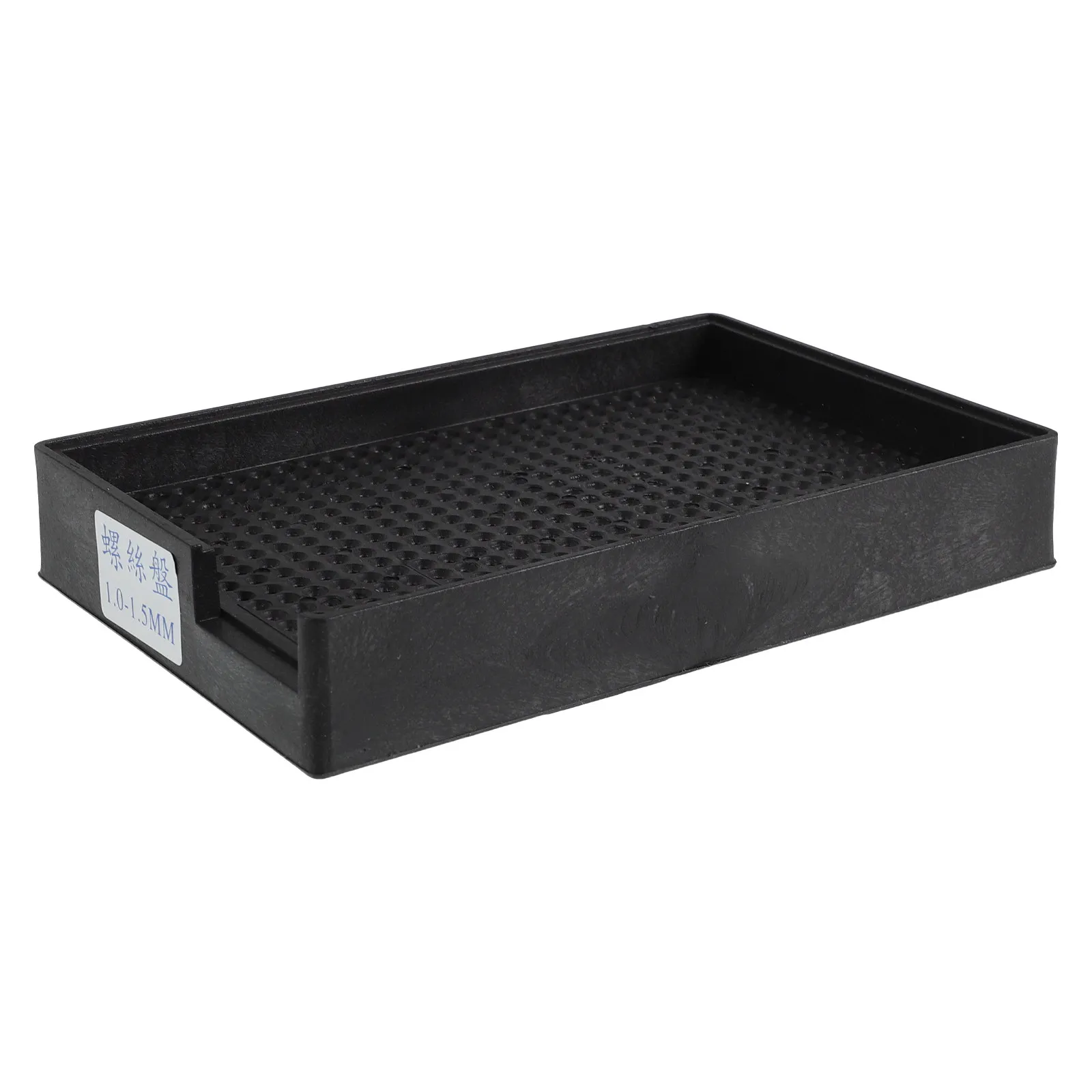

Anti-Static Bead Sorting Tray Black Hard PP Plastic Screw Organizer Tray for Electronics Parts Storage 1.0mm-1.5mm Precision