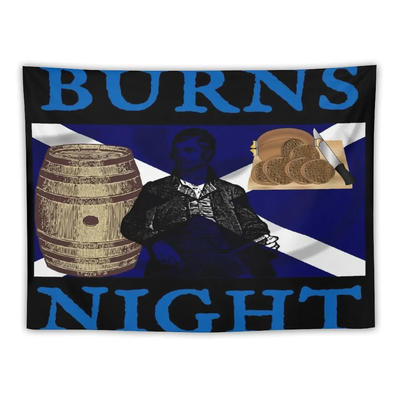 Burns Night Tapestry Christmas Decoration Room Decor Cute Decoration Wall Tapestry