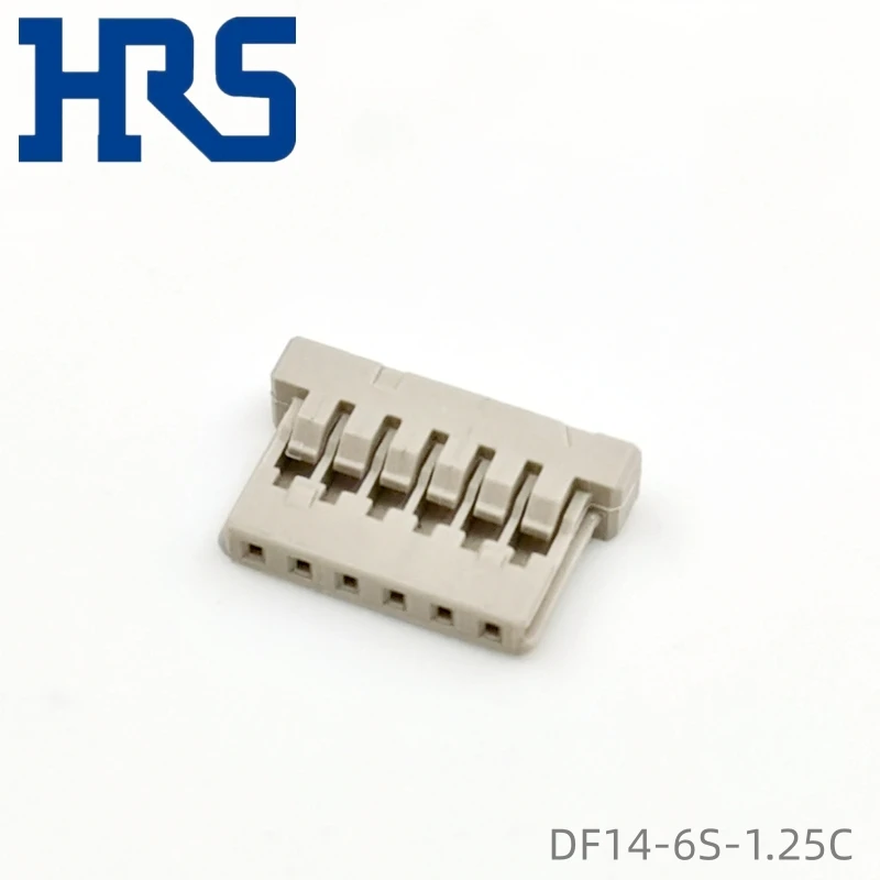 DF14-6S-1.25C HRS Шаг 1,25 мм 6P однорядные серые разъемы «провод-провод»