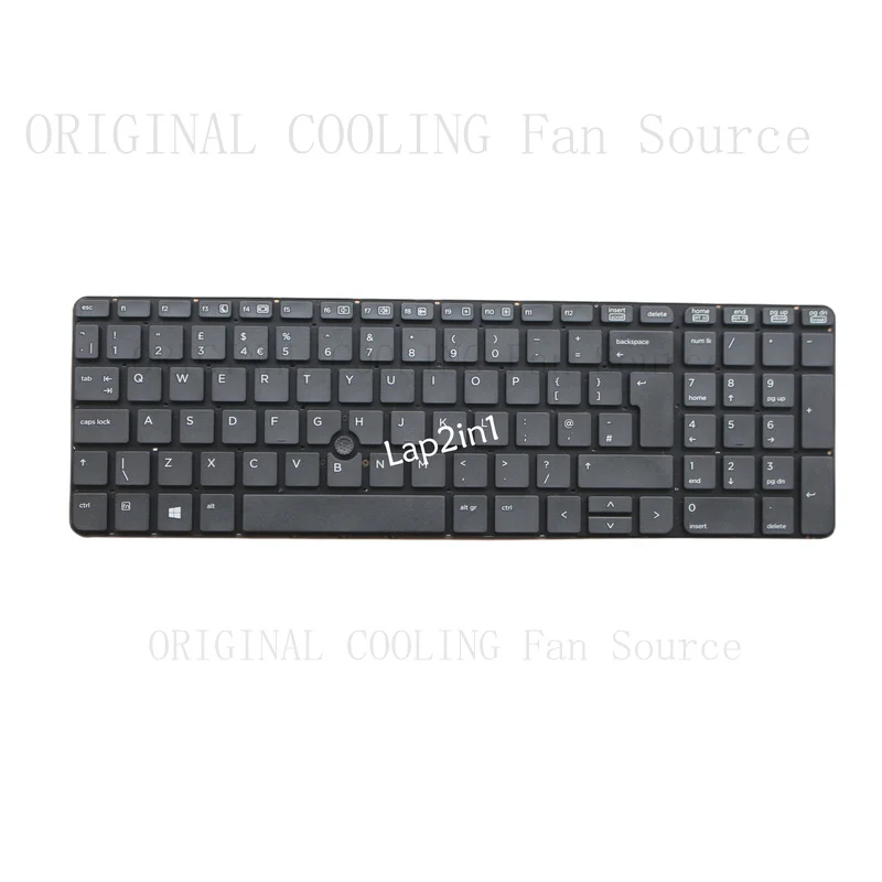 R+  New FOR HP ProBook 650 G1 655 G1 UK Keyboard 736649-031 738697-031 Pointer No Frame