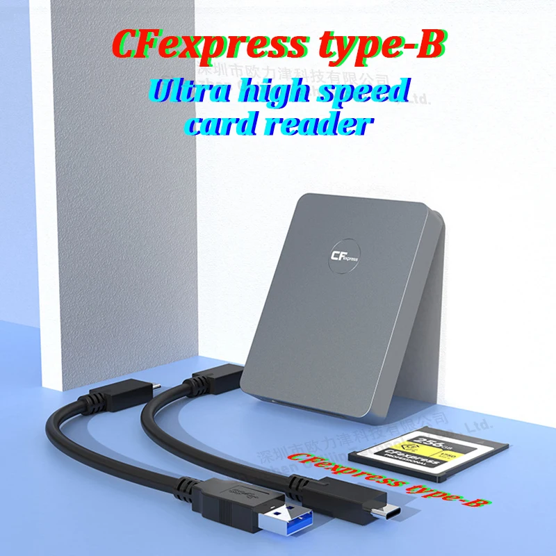 CFexpress Type-B Card Reader USB 3.2 Gen2 10Gbps Data Transfer Laptop Accessory for SanDisk Kingston Lexar Sony Canon Nikon BLKE