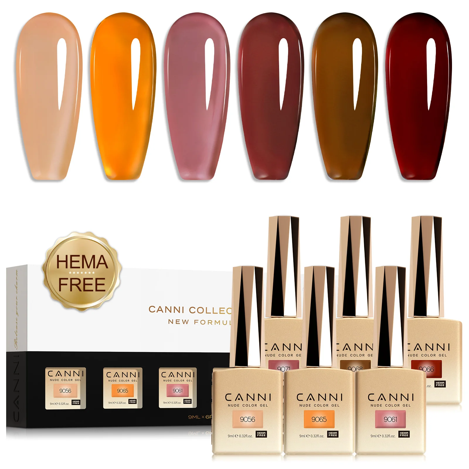 9 ml CANNI Cat Eye Nagel-Gel-Nagellack-Set, TPO-FREI, Soak Off UVLED Diamond Sparkle, wunderschöne Farbe, semi-permanent, EU-Standard-Gel-Nagel – Detail 27