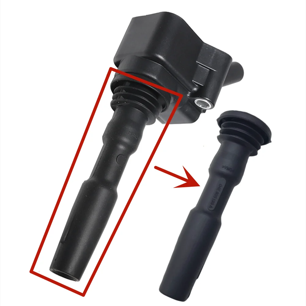 4 PCS IGNITION COIL RUBBER BOOTS WITH SPRING FOR AUDI A3 Q3 SKODA OCTAVIA VW GOLF VII POLO SEAT (2011-) 1.2 1.4 1.5T 04E905199A