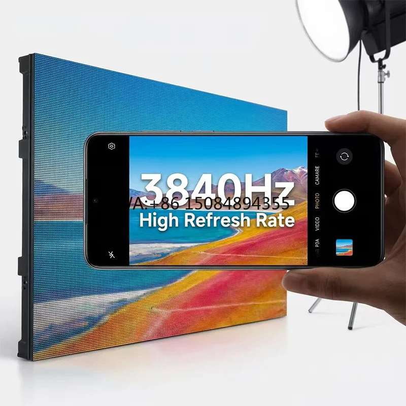 

3840Hz High Refresh Rate Indoor LED Video Wall P2.5 P2.0 Seamless Digital Signage Meeting Room Digital Showroom Subway Text OEM