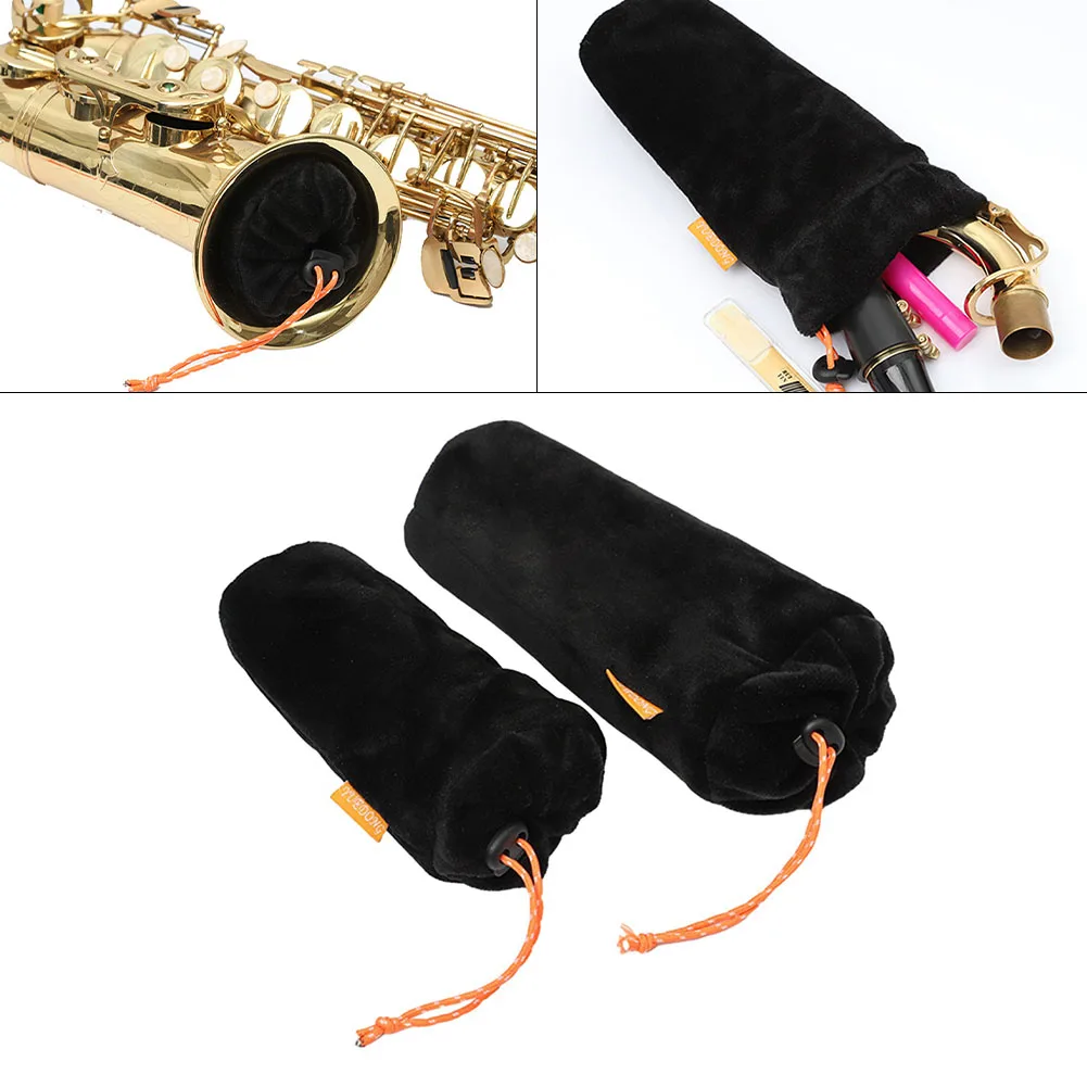 Travel Storage Bag for Alto and Tenor Saxophones Lightweight and Cotton Material with Elbow Mouthpiece Protection