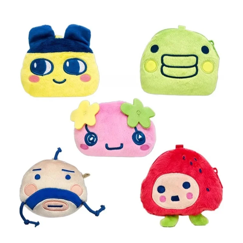 Tamagotchi Rilakkuma-juguete electrónico de peluche para mascotas, 10cm, con bolsa para auriculares y teléfono, regalo bonito con licencia oficial para niños y adultos