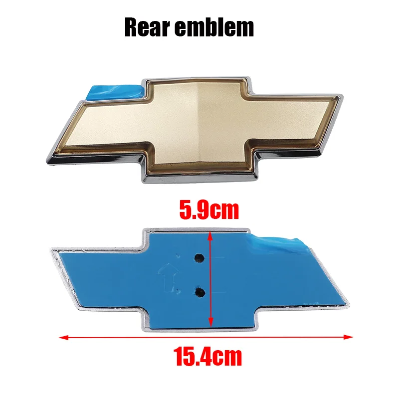 1 قطعة ثلاثية الأبعاد ABS شعار السيارة الأمامي شواء المصد الخلفي الذيل الباب الجذع شعار ملصق التصميم اكسسوارات لشروليه 08-10 كابتيفا