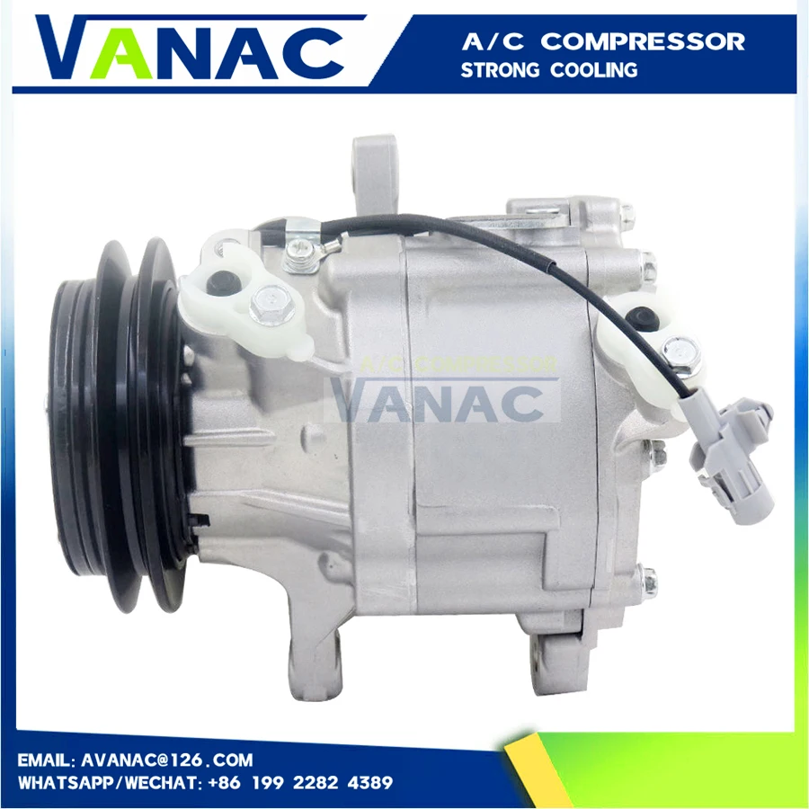 M100SGPNE SCA06E/SC06E car ac compressor for Daihatsu Sirion M100 1.0L / Storia 1998-2005 447220-6900 447200-9880 88320-97208