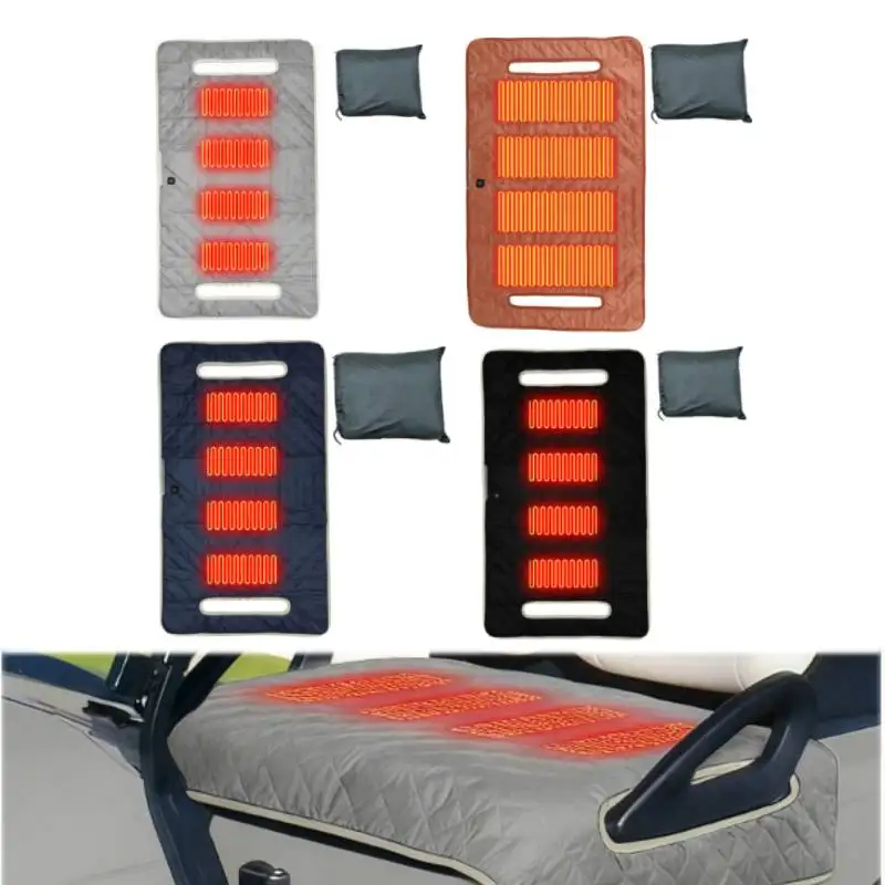

Heated Golf Cart Seat Cover,Non-Slip Winter Golf Cart Seat Warmer Towel Blanket for 2-Person Seats Club Car, Golf Cart Accessory