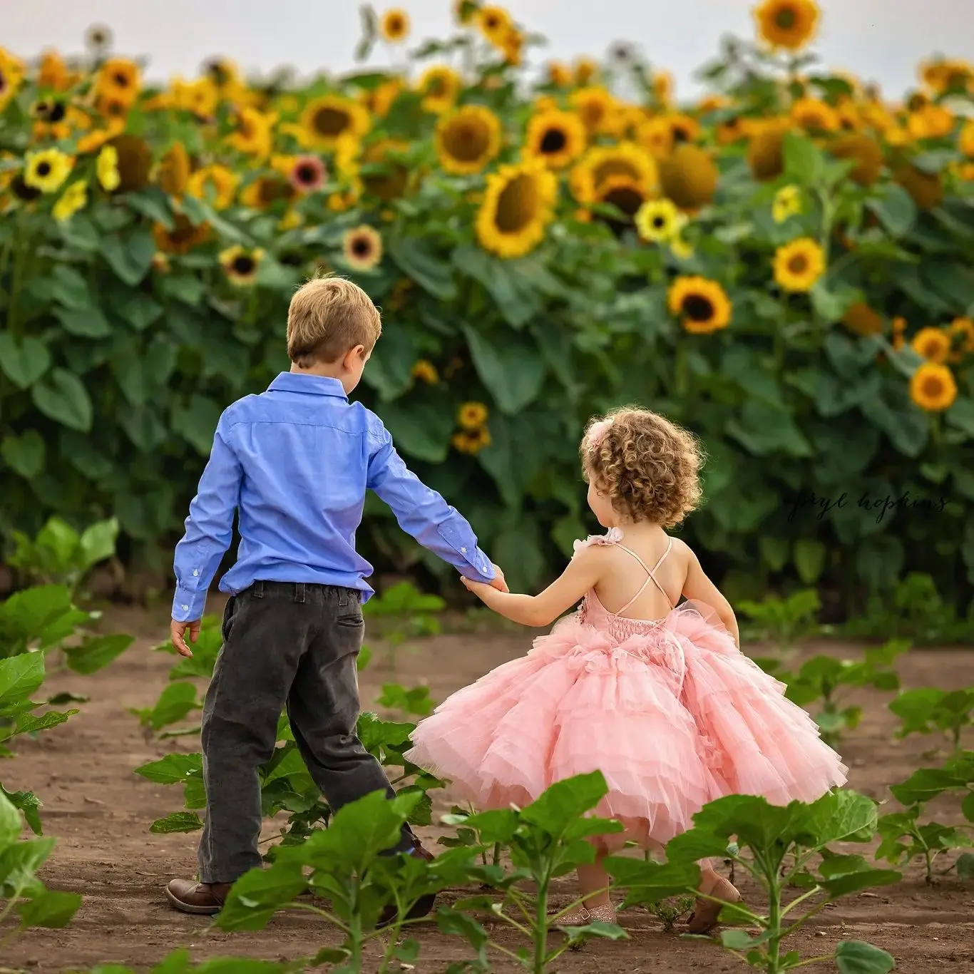 Pearls Blush Pink Flower Girl Dresses Knee Length Princess Kids Baby Girls First Birthday Dress For Wedding Party