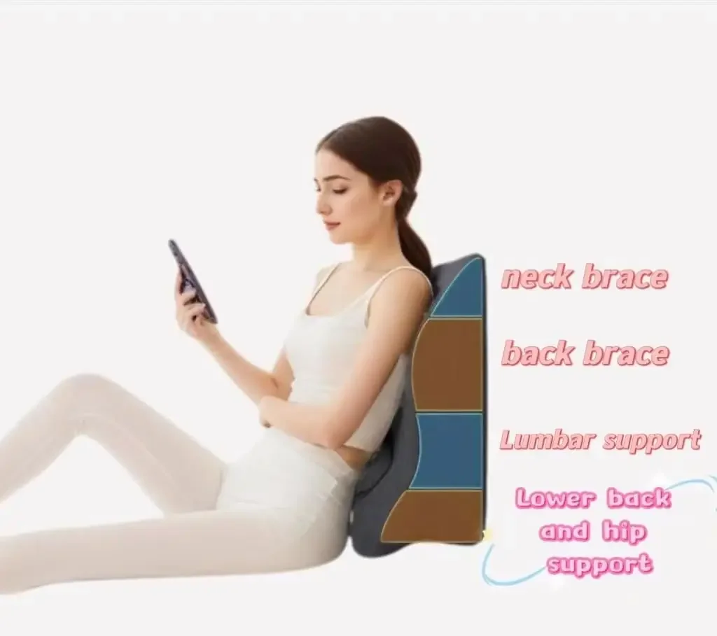 Ergonomic Memory Foam Bed Wedge Pillow Unique Curved Design for Reading Prone Position Luxury BeddingSet Multifunctional Support