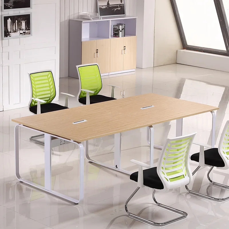 

Steel frame small conference table long reading table negotiation reception bar training meeting room