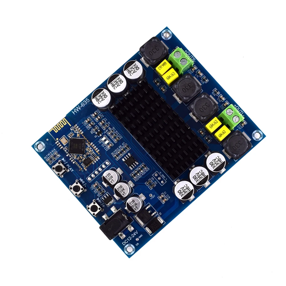 XH-M548 Digital Power Audio Amplifier Board Dual Channel Power Amplifier Module TPA3116D2 Bluetooth-compatible DC12-24V