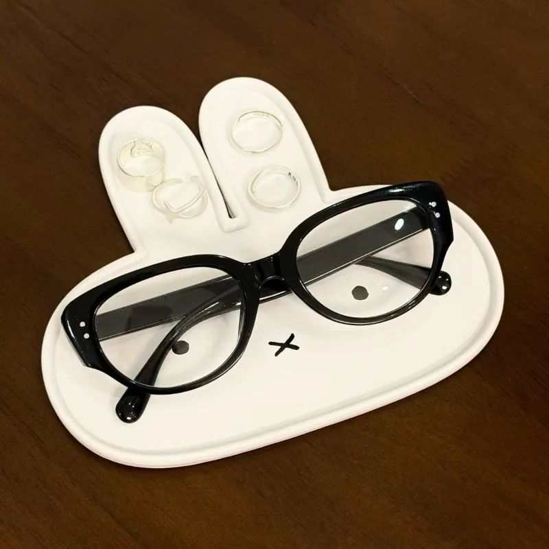 Nowa Taca Króliczek Miffy Kawaii na Biżuterię Okulary Dekoracje Biurko Prosty Schowek i Organizacja Zabawki Dziecięce