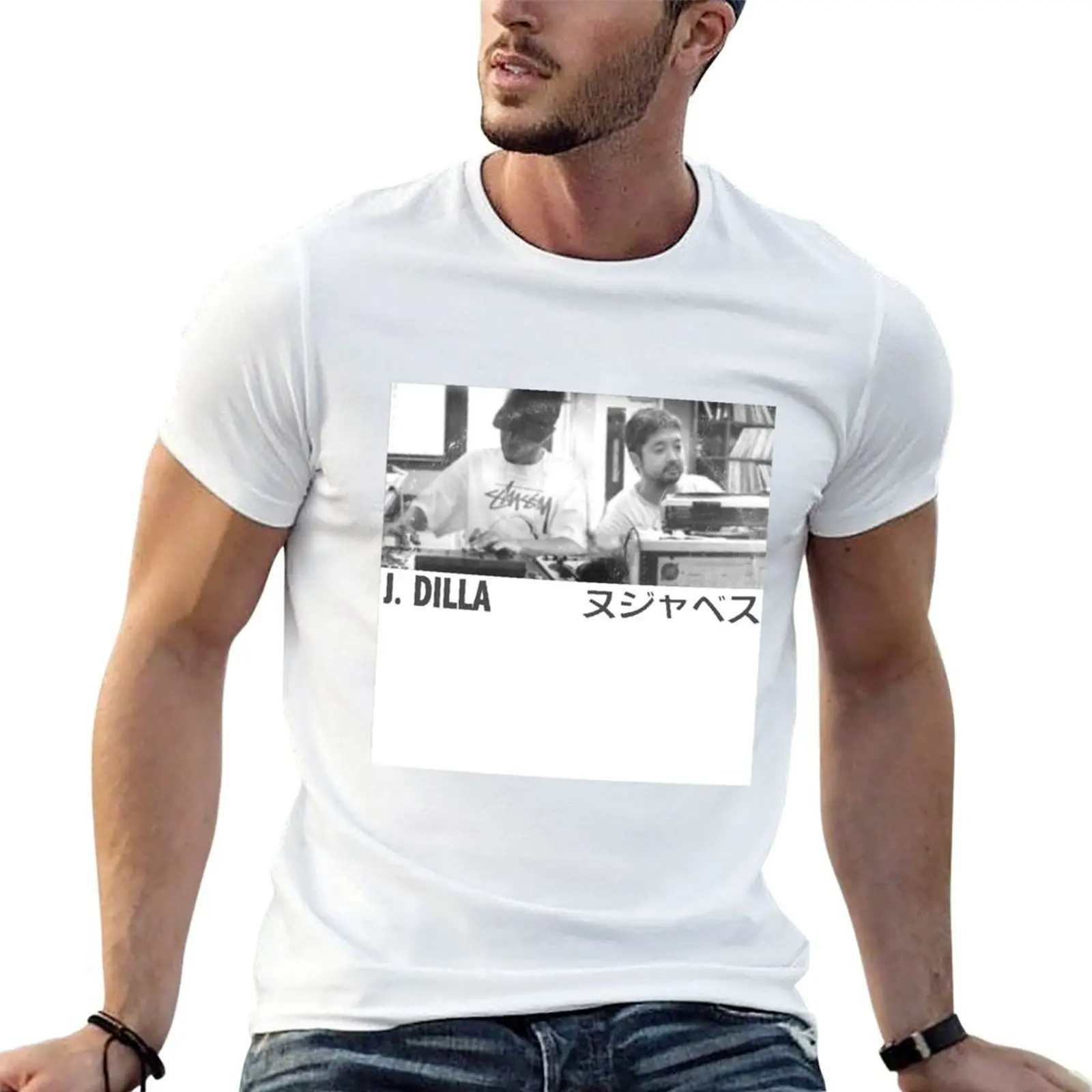 

J. Dilla Nujabes Tribute T-Shirt t shirts for man graphic vintage anime t shirts for man T-Shirt