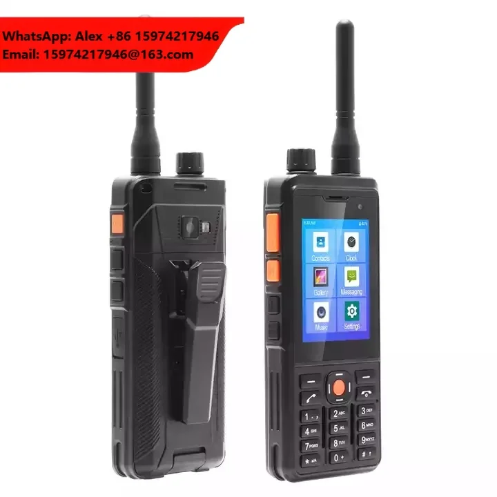 Global Walkie Talkie Touch Screen Dual Band UHF Two Way Radio Analog Newest Zello POC Radio Smartphone With 5300mAh