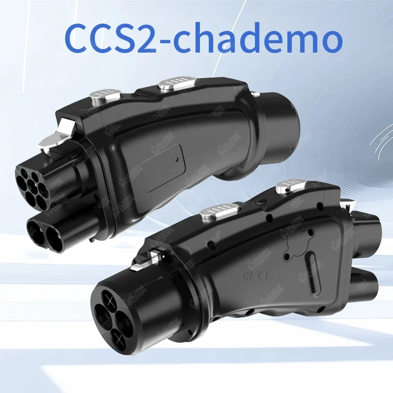 LOGOTIPO personalizado CCS PARA CHAdeMO adaptador 200A 1000V DC rápido CCS2 para carregador adaptador CHAdeMO