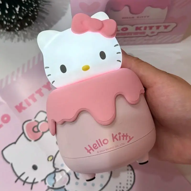 

Sanrio Hello Kitty Mini Bluetooth Speaker Anime Kuromi Cinnamoroll Patting Nightlight Speaker Ornament Cartoon Kawaii Toys Gift