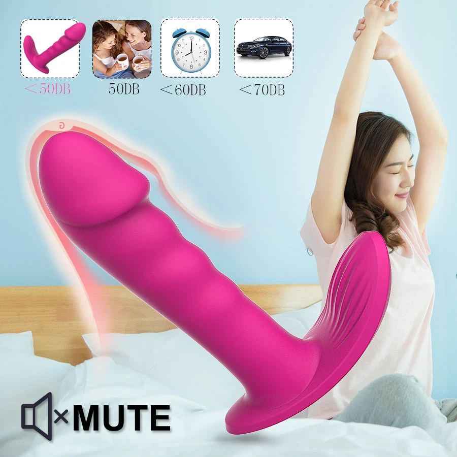 Strong Dual Motor Wearable Dildo Vibrator for Woman Remote Control G Spot Clitoris Stimulator Mute 10 Speeds Panties Vibrating