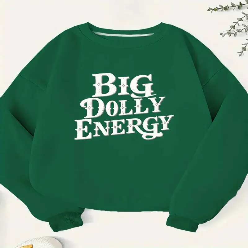 

Зима-Осень, женский свитшот больших размеров, женская одежда, большой кукол, ENERGY Y2k, уличная одежда, мягкий теплый топ из чистого хлопка