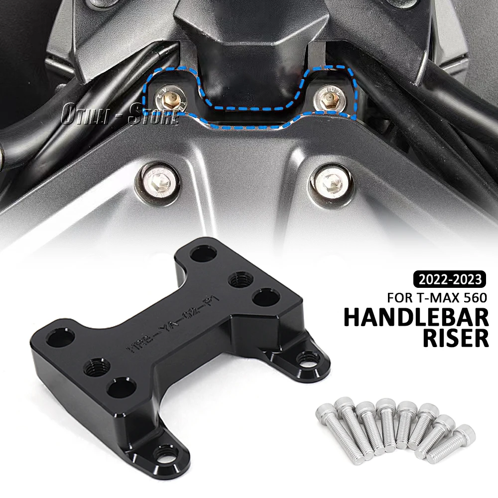 

Motorcycle Accessories Fit For YAMAHA TMAX 560 TMAX560 T-MAX560 2022 2023 Handlebar Riser Extend Mount Clamp Adapter