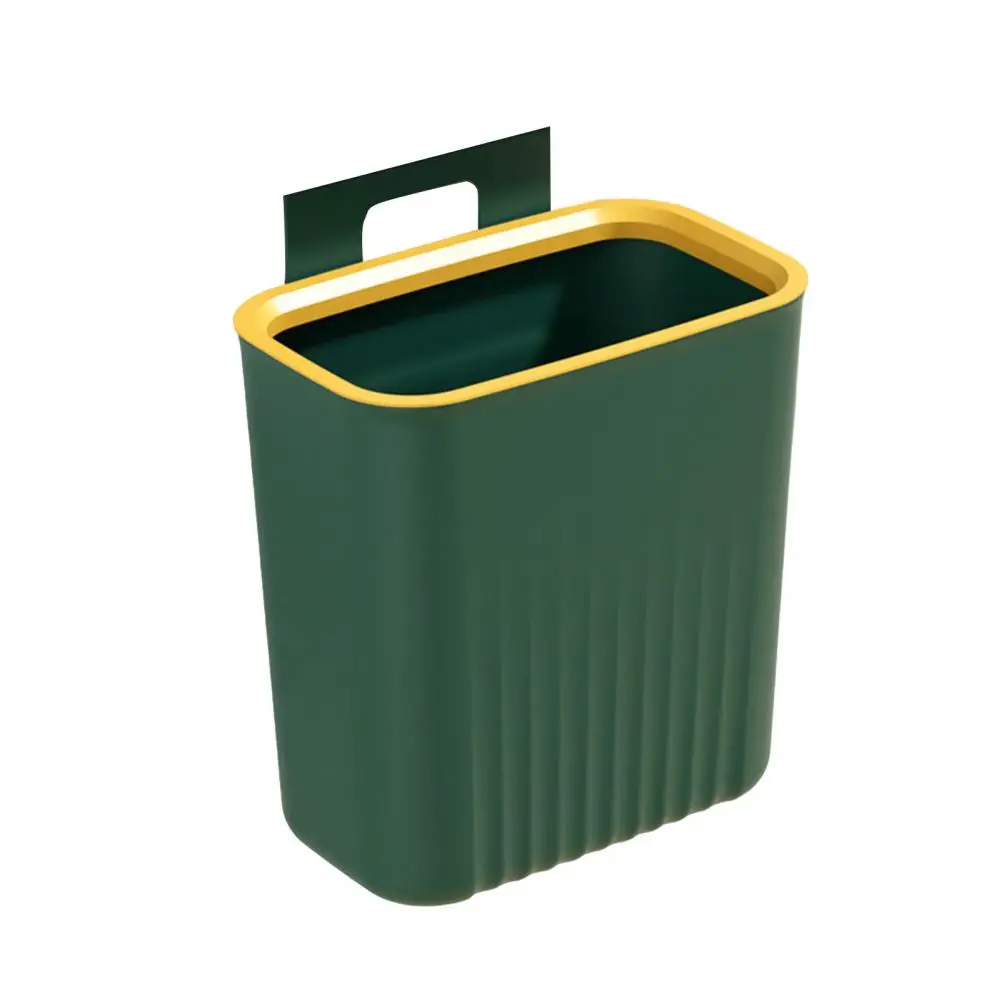 Cabinet Sliding Trash Can 9L Large Capacity Wide Opening Plastic Wall-mounted Rubbish Bin Cleaning Kitchen