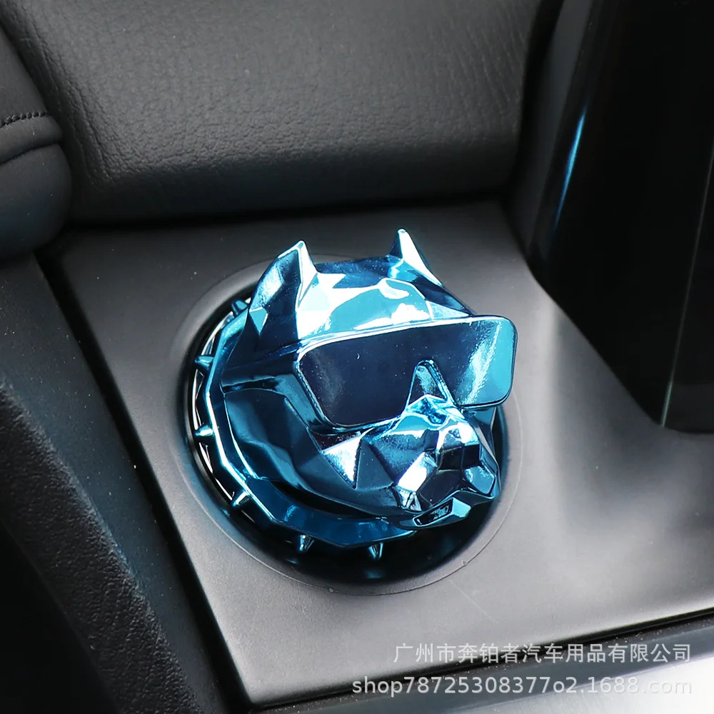 Car Decoration Domineering Bull Dog Engine Ignition Onekey Start Stop Push Switch Button Protective Auto Interior Accessories - Image 4