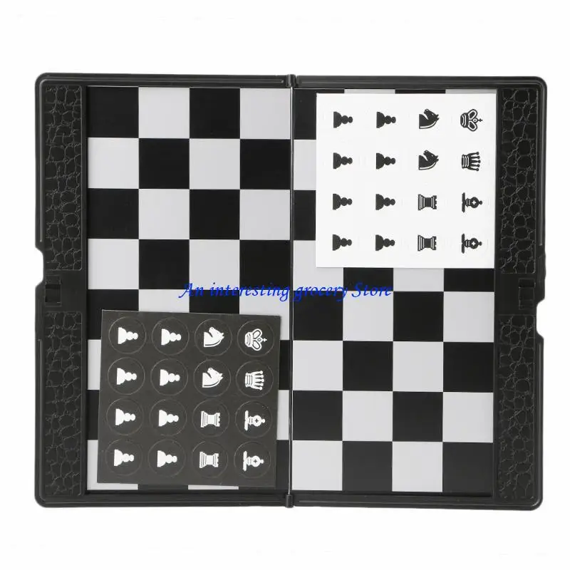 652D Pocket Folding International Chess Set Board Checkers Plane