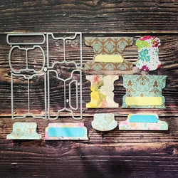 【GOGOCRAFT】MQ009 Vintage Tab  Whale Tale Cutting Dies JunkJournal Scrapbooking PaperDIY Original Designs