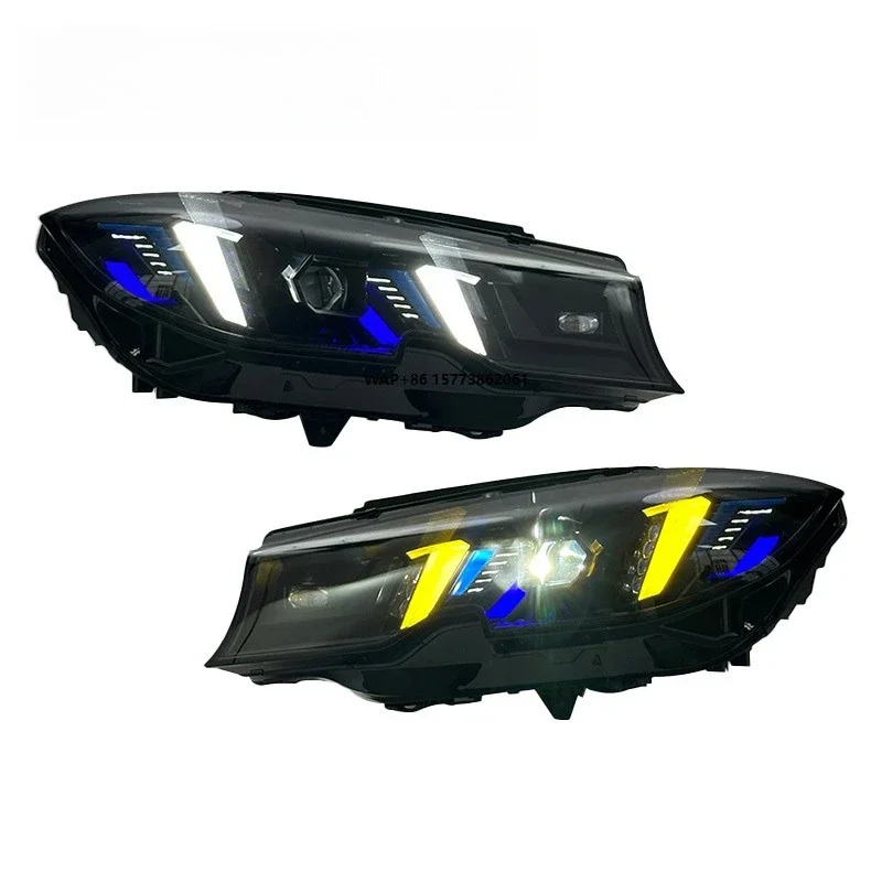 

2 Unit LED Headlights Car Accessories Suitable for Auto Lighting Systems 20-22 3 Series Headlight Assembly G20 G28 Modified G