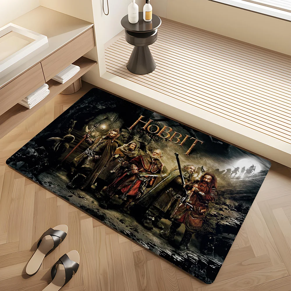 L-Lord of the Rings H-Hobbit Entrance Door Mat Nordic Style Home Doormat Bathroom-Toilet Mats Bedroom Hotel Decor Mat