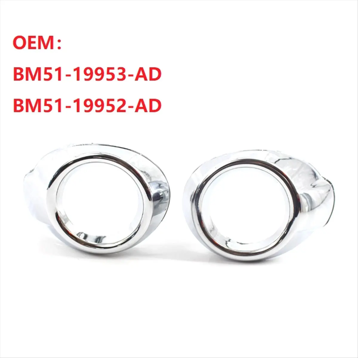 Super Sale For Ford Focus 2012-2014 Front Bumper Fog Light Cover Bezels Housing Trim