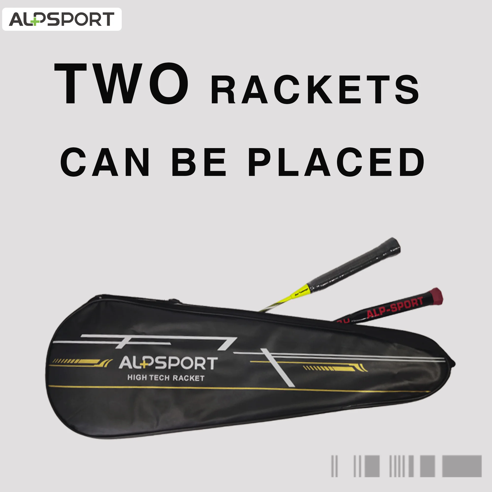 ALPSPORT Badminton Racket Bag Racket Cover Training Fit 2 Racquets Adult Children Single Shoulder Racquette Sports Bag   배드민턴