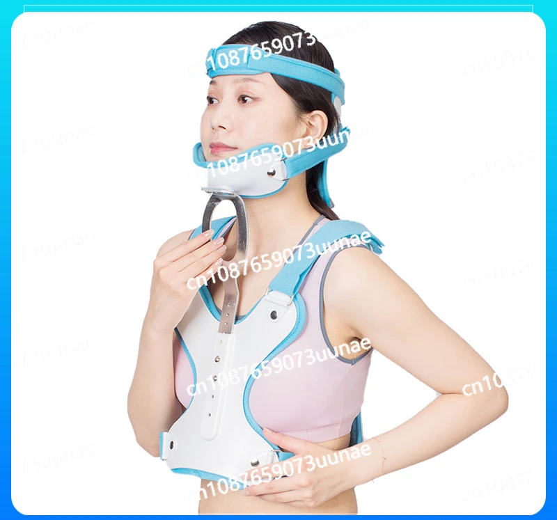 GHORTHOUD Cervical Thoracic Orthosis Adjustable Head Neck Chest Orthotics Cervical Vertebra Rehabilitation Support Stabilizer