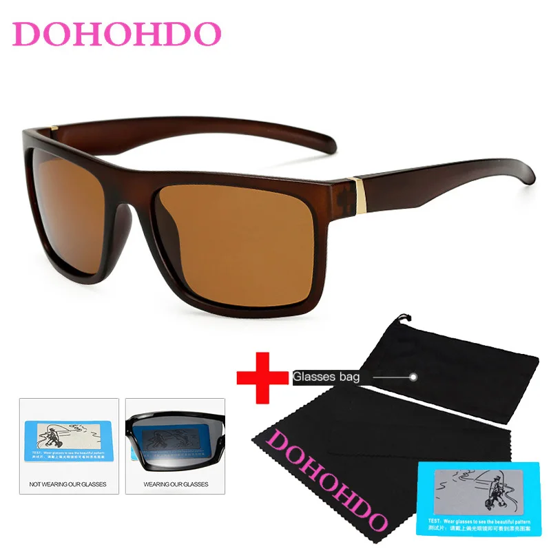 

DOHOHDO Sport Sunglasses Polarized Men Women Brand Designer Driving Fishing Polaroid Sun Glasses Black Frame Gafas De Sol UV400