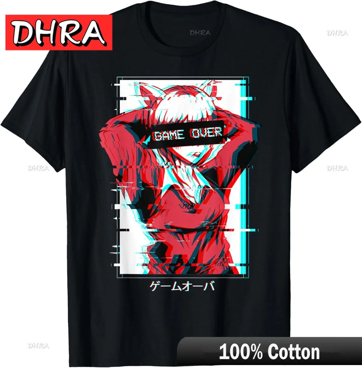 

Игра Over Аниме Девушка Японская Vaporwave Эстетическая футболка Waifu Жирные модные уникальные футболки Жирная стильная уникальная футболка CouplShort