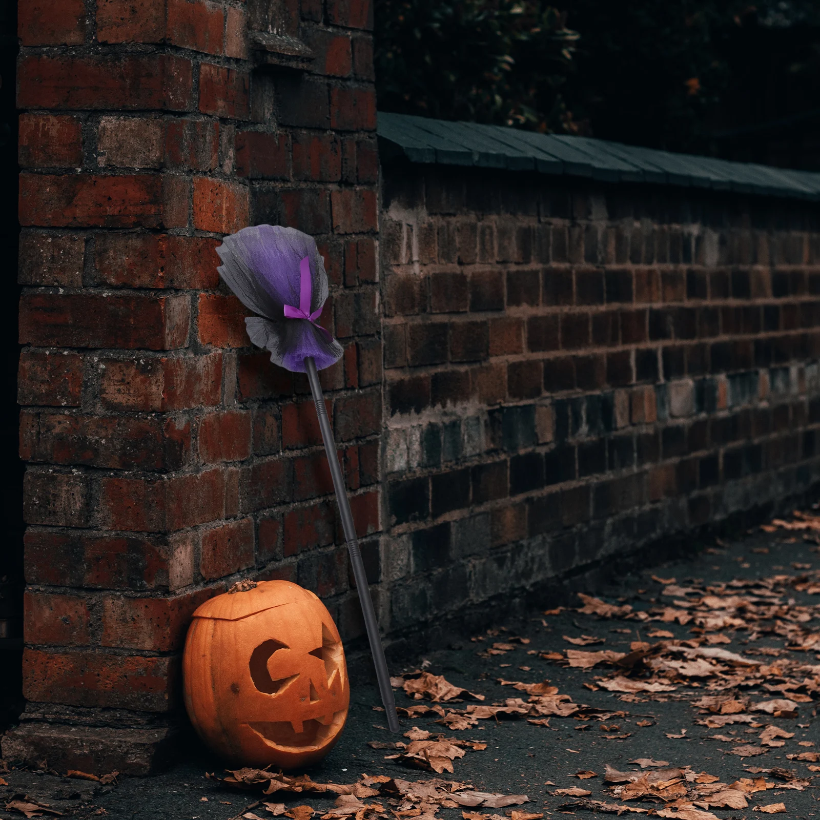 

1pc Witch Ornament Decorations Besom Show Witch Broom For Broom Besom Halloween Performance Prop Ornament Halloween