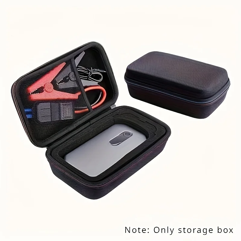 1pc Car Portable Jump Starter Storage Box Minimalist Car Accessories Protection Case Lightweight Cable Charger Organizer