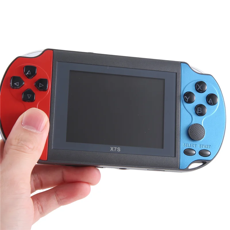 X7S 3.5 بوصة وحدة تحكم ألعاب الحنين الصغيرة للأطفال البلاستيك المحمولة المحمولة مشغل موسيقى الفيديو لعبة وحدة التحكم