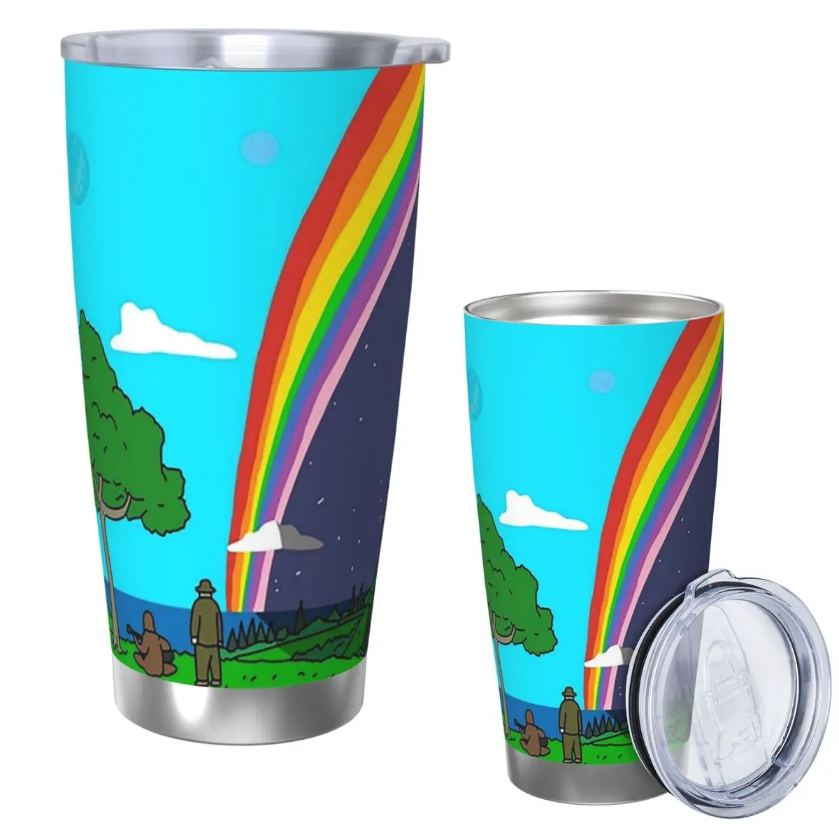 

Big Lez Show Landsc Stainless Steel Tumbler Vacuum Insulated Mugs Thermal Cold Cups Straw With Lid 20oz